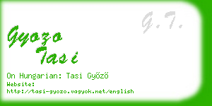 gyozo tasi business card